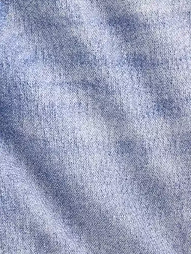5" midhöga, tryckta, stickade denimshorts