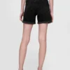 5" midjehöga girlfriend-shorts i denim