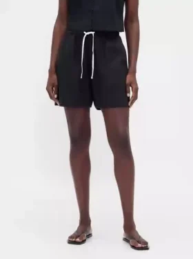 6″ bekväma shorts i linneblandning