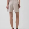 6" bekväma shorts i linneblandning