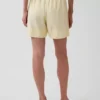 6" bekväma shorts i linneblandning