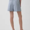 6" bekväma shorts i linneblandning