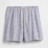 6" bekväma shorts i linneblandning