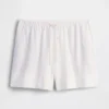 6" bekväma shorts i linneblandning
