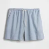 6" bekväma shorts i linneblandning