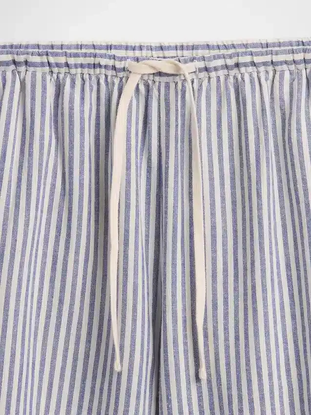 6" bekväma shorts i linneblandning