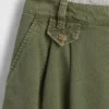6" midhöga plisserade shorts i twill