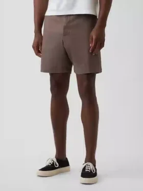 7,5″ Shorts i linne-bomullsblandning
