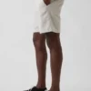 7,5" Shorts i linne-bomullsblandning