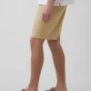 7,5" Shorts i linne-bomullsblandning