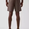 7,5" Shorts i linne-bomullsblandning