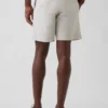 7,5" Shorts i linne-bomullsblandning