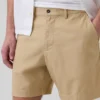 7,5" Shorts i linne-bomullsblandning