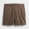 7,5" Shorts i linne-bomullsblandning