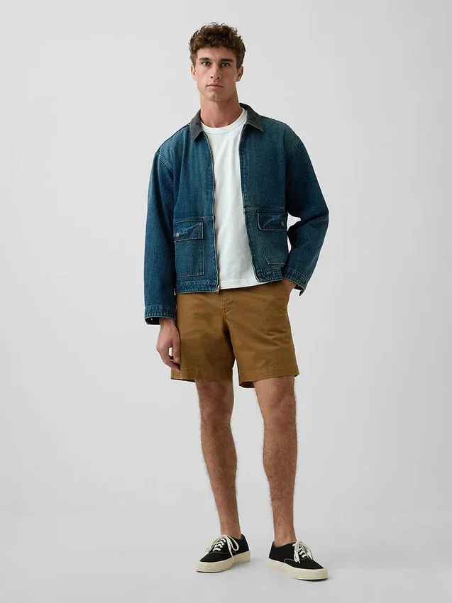 7" avslappnade shorts