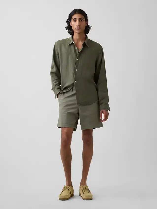7" avslappnade shorts