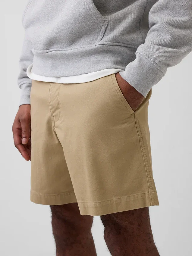 7" avslappnade shorts