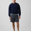 7" avslappnade shorts i poplin