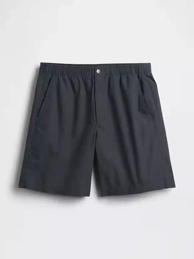 7" avslappnade shorts i poplin