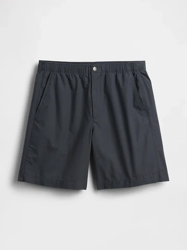 7" avslappnade shorts i poplin