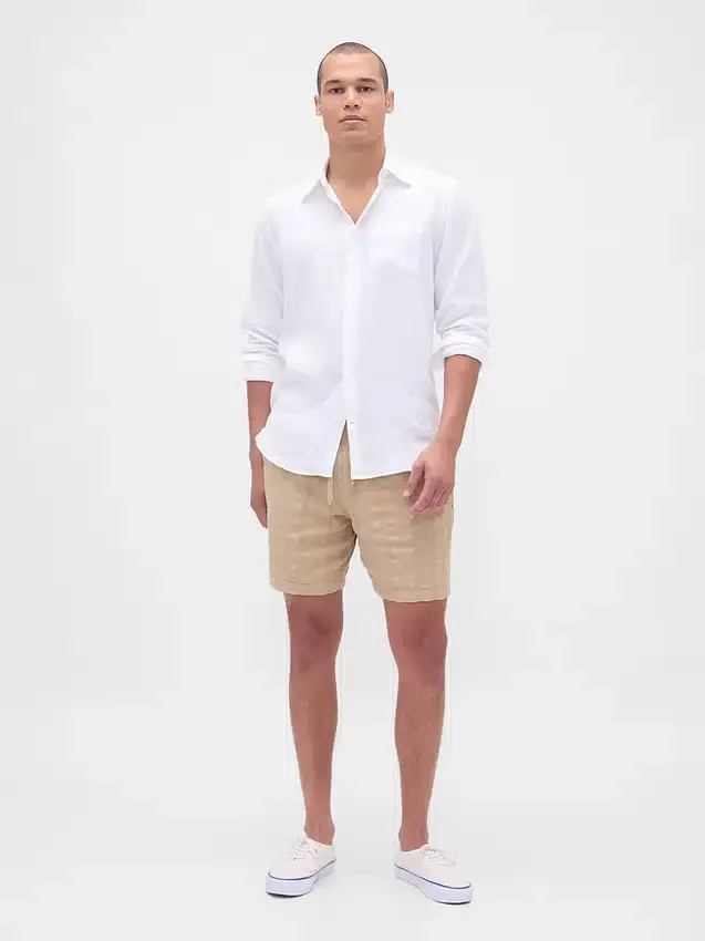7" strukturerade, bekväma Shorts