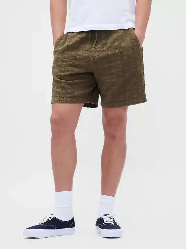 7" strukturerade, bekväma Shorts