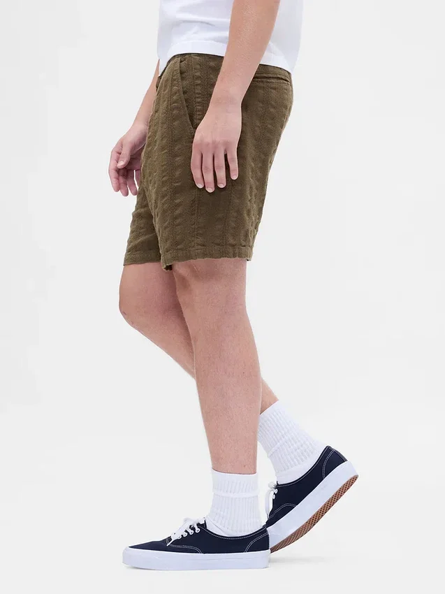 7" strukturerade, bekväma Shorts