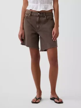 8″ Bermudashorts i denim med medelhög midja och lös passform