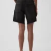 8" Bermudashorts i denim med medelhög midja och lös passform