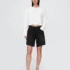 8" Bermudashorts i lös passform med medelhög midja i 90-talsstil