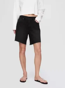 8″ Bermudashorts i lös passform med medelhög midja i 90-talsstil