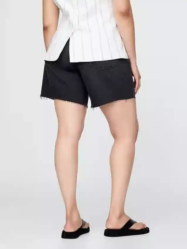 8" Bermudashorts i lös passform med medelhög midja i 90-talsstil