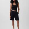9" lågmidjade shorts i linneblandning