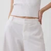 9" lågmidjade shorts i linneblandning