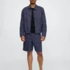 9" linne-bomullsshorts