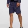 9" linne-bomullsshorts