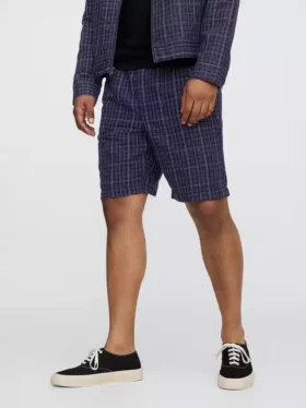 9″ linne-bomullsshorts