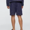 9" linne-bomullsshorts