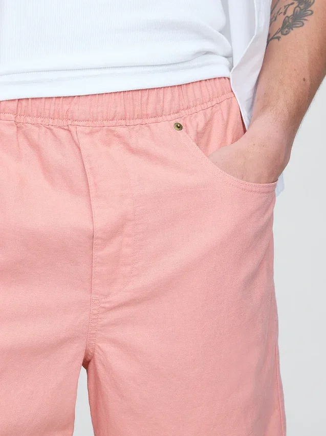 9" linne-bomullsshorts