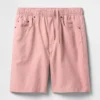 9" linne-bomullsshorts