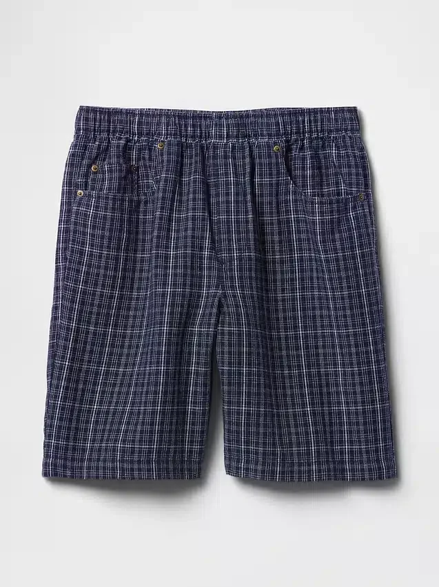9" linne-bomullsshorts