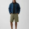 9" lösa denimshorts i snickarstil