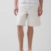 9" lösa denimshorts i snickarstil
