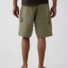 9" lösa denimshorts i snickarstil