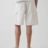 9" lösa denimshorts i snickarstil