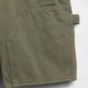 9" lösa denimshorts i snickarstil