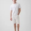 9" lösa denimshorts i snickarstil