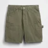 9" lösa denimshorts i snickarstil