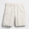 9" lösa denimshorts i snickarstil