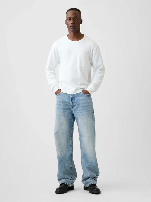 90-talsinspirerade lösa Jeans